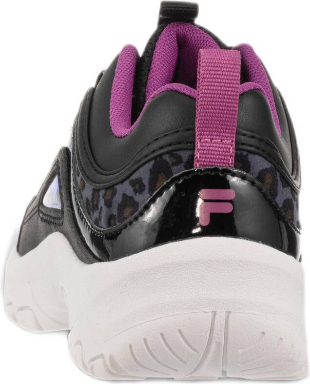 Fila Strada A sneakers dierenprint zwart fuchsia