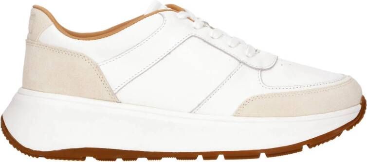 FitFlop TM chunky leren sneakers wit beige