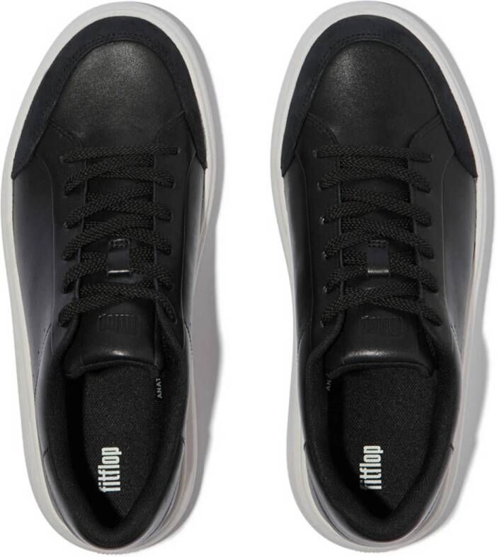 FitFlop TM E4R leren sneakers zwart