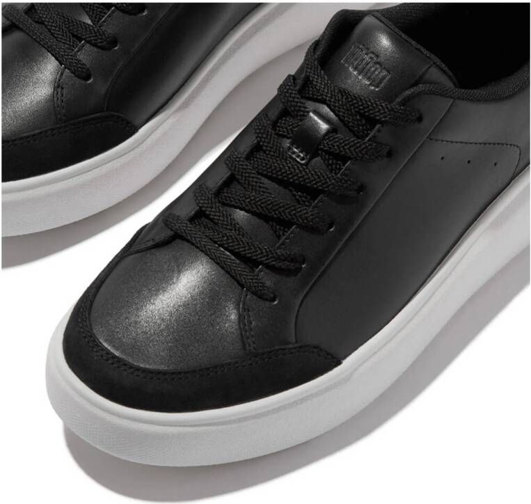 FitFlop TM E4R leren sneakers zwart