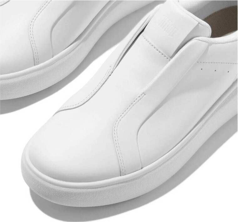 FitFlop TM E4T leren slip-on sneakers wit