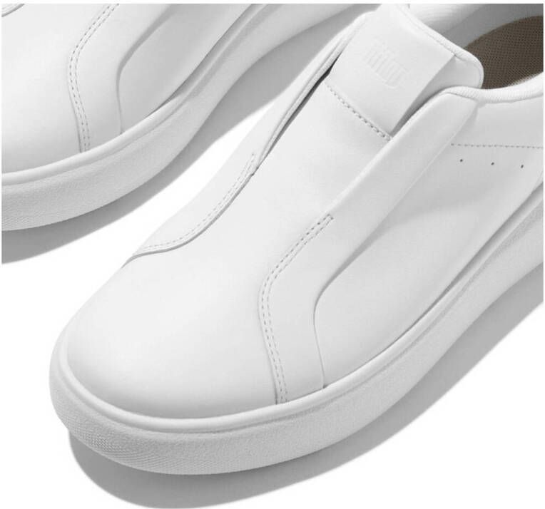 FitFlop TM E4T leren slip-on sneakers wit