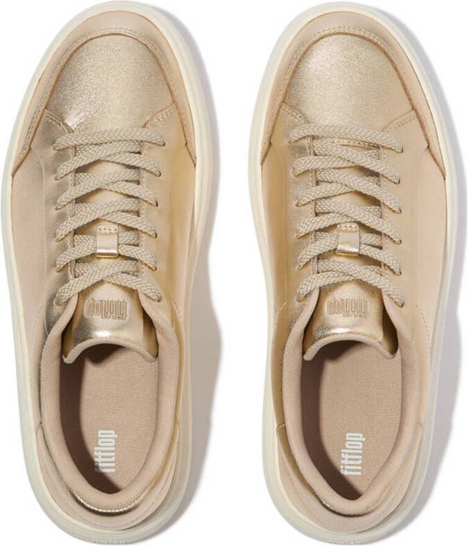 FitFlop TM E5T leren sneakers goud