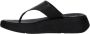 FitFlop F-Mode Leather Flatform Toe-Post Sandals ZWART - Thumbnail 7