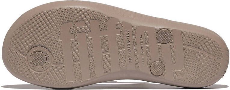 FitFlop TM Iquishion Sparkle teenslippers taupe