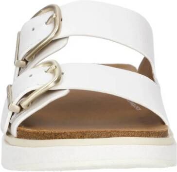 FitFlop TM leren slippers wit