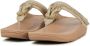FitFlop Fino Crystal-Cord Leather Toe-Post Sandals BEIGE - Thumbnail 4