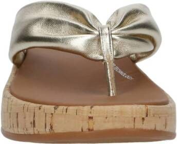 FitFlop TM leren teenslippers zilver