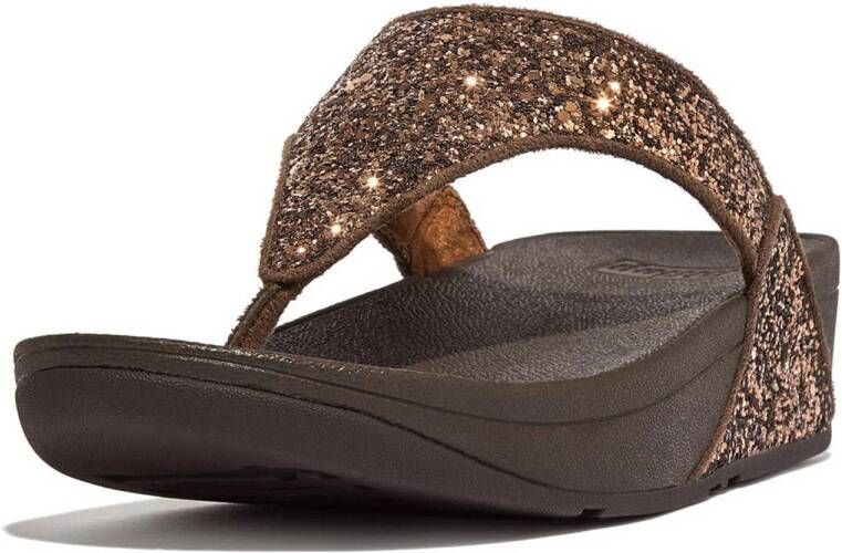 FitFlop TM Lulu Glitter Toe-Thongs teenslippers bruin