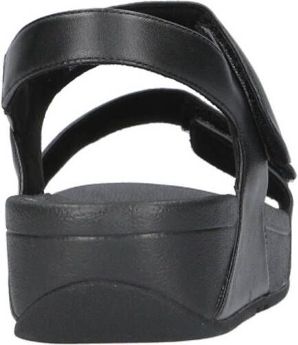 FitFlop TM Lulu Leather Adjustable leren sandalen zwart