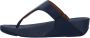 FitFlop TM Lulu leren teenslippers donkerblauw - Thumbnail 3