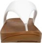 FitFlop Lulu Leather Toepost slippers voor Vrouwen Wit - Thumbnail 11