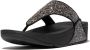 FitFlop TM Lulu Multi Tonal Glitter Toe-Post teenslippers met glitters zwart - Thumbnail 3
