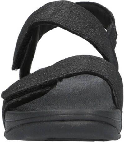FitFlop TM Lulu Shimmer Adjustable Sandals sandalen zwart