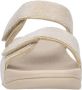 FitFlop TM Lulu Shimmer Adjustable Slides slippers lichtbeige - Thumbnail 4