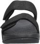 FitFlop TM Lulu Shimmer Adjustable Slides slippers zwart - Thumbnail 4