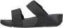 FitFlop TM Lulu Shimmer Adjustable Slides slippers zwart - Thumbnail 5