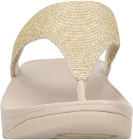FitFlop TM Lulu Shimmer Toe-Post teenslippers beige