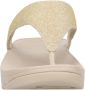FitFlop TM Lulu Shimmer Toe-Post teenslippers beige - Thumbnail 4
