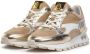 FLORIS VAN BOMMEL Lage Sneakers Dames Sfw-10098 Blokki Maat: 40 Materiaal: Leer Kleur: Zand - Thumbnail 4