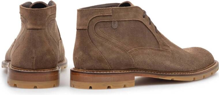 Floris van Bommel De Braver 01.03 suède veterboots cognac