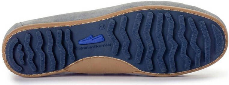Floris van Bommel De Drijver 01.06 suède mocassins lichtblauw