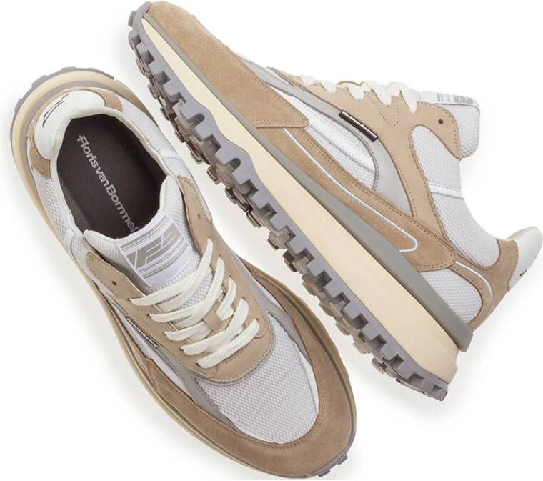 Floris van Bommel De Gripper 02.03 suède sneakers taupe