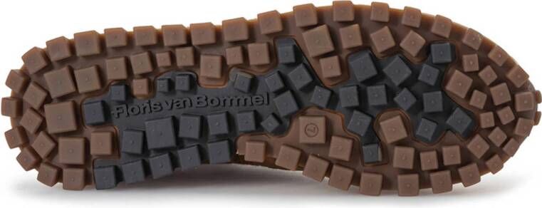 Floris van Bommel De Grommer 05.11 suède sneakers cognac kaki