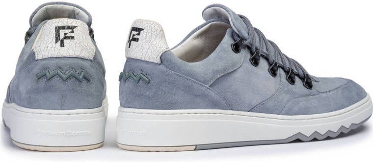 Floris van Bommel De Kupster 02.07 suède sneakers lichtblauw