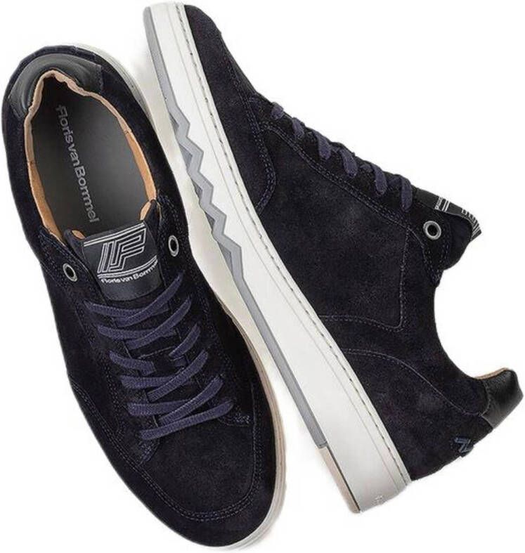 Floris van Bommel De Kupster 03.05 suède sneakers donkerblauw