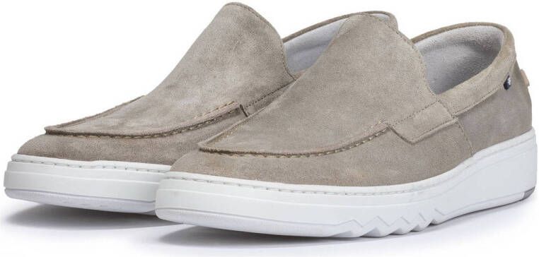 Floris van Bommel De Kupster 04.02 suède loafers taupe