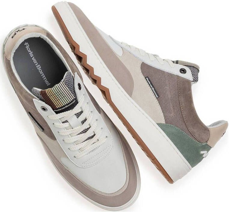 Floris van Bommel De Kupster 05.14 leren sneakers lichtbruin
