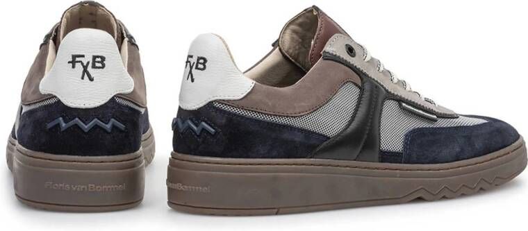 Floris van Bommel De Kupster 08.13 suède sneakers donkerblauw