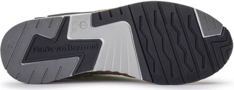 Floris van Bommel De Runner 01.47 suède sneakers groen multi