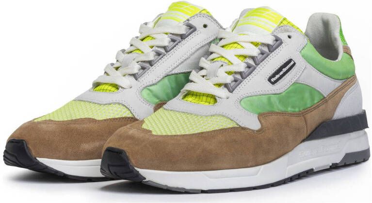 Floris van Bommel De Runner 01.47 suède sneakers groen multi