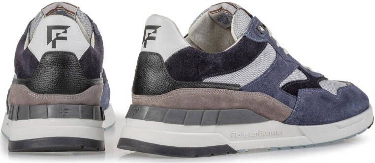 Floris van Bommel De Runner 02.01 suède sneakers blauw