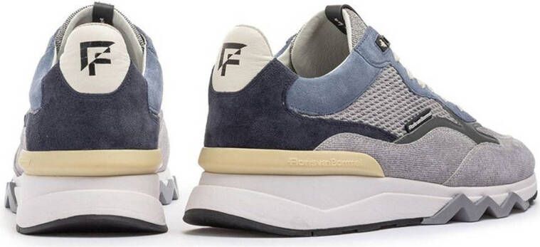 Floris van Bommel De Zager 02.56 suède sneakers grijs blauw