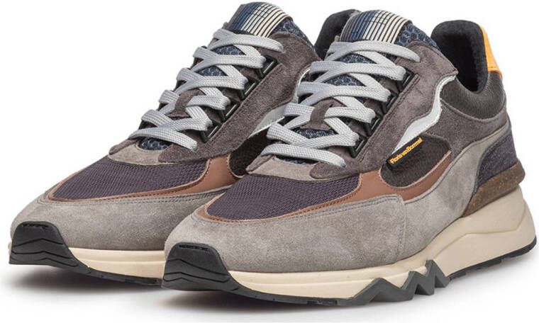 Floris van Bommel De Zager 12.07 suède sneakers donkergrijs