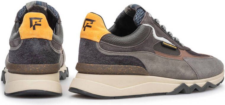 Floris van Bommel De Zager 12.07 suède sneakers donkergrijs