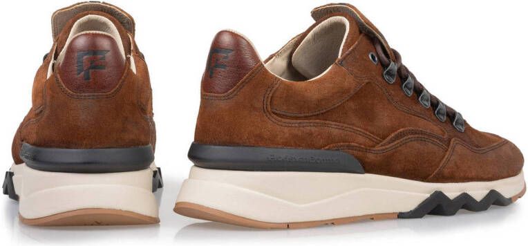 Floris van Bommel De Zager suède sneakers cognac