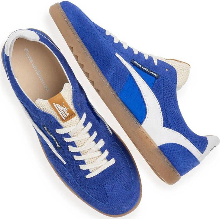 Floris van Bommel De Zaler 01.07 suède sneakers blauw