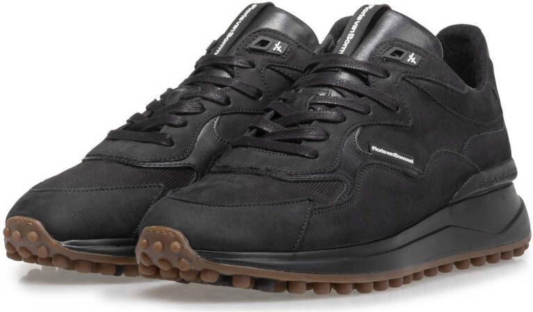 Floris van Bommel Noppi 06.71 leren sneakers zwart