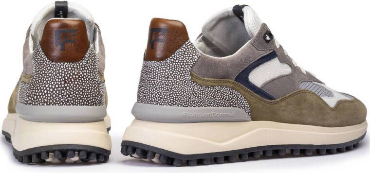 Floris van Bommel Noppi 18.25 suède sneakers lichtbruin