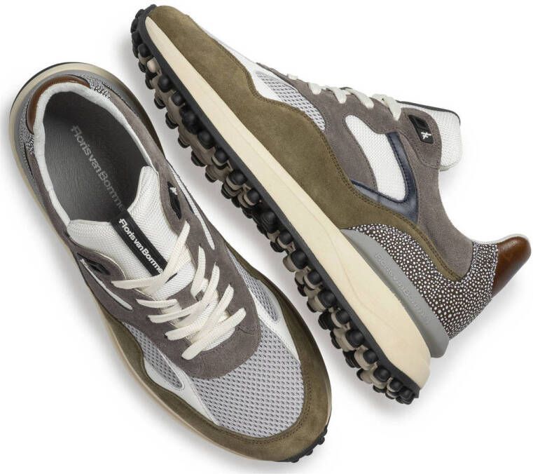 Floris van Bommel Noppi 18.25 suède sneakers lichtbruin