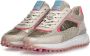 Floris van Floris van Bommel van Floris van Bommel Sneakers Dames Lage sneakers Damesschoenen Leer SFW-10099 mesh Beige combi - Thumbnail 8