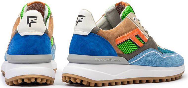 Floris van Bommel Noppi 29.33 sneakers blauw oranje