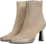 Floris van Bommel Sfw-50076 Enkellaarsjes Enkelboots met rits Dames Beige - Thumbnail 7