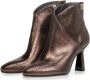 Floris van Bommel Sfw-50080 Enkellaarsjes Enkelboots met rits Dames Bruin - Thumbnail 6