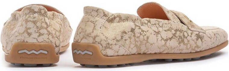 Floris van Bommel Sitti 03.04 suède loafers goud