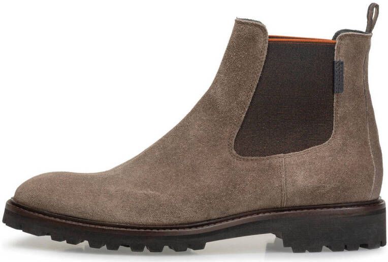 Floris van Bommel Sturdi 04.12 suède chelsea boots taupe